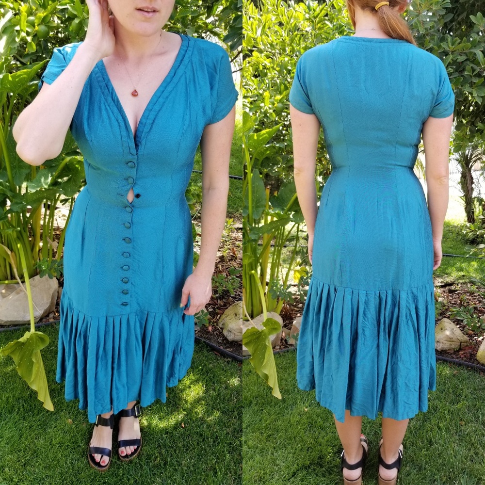 Vintage 40s 》Midi Dress